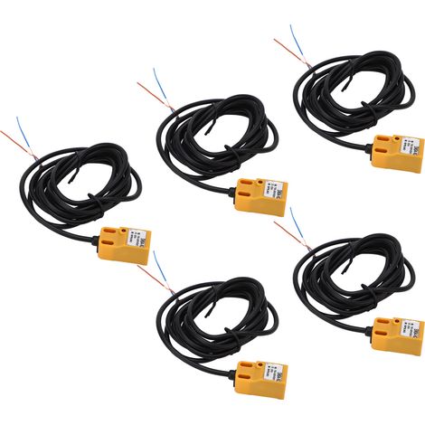 NPN IP65 induktiver Näherungsschalter, ABS-Gehäuse, Hochfrequenz-Näherungssensor, 5 Stück, DC 10-30V, industrieller Präsenzmelder. (1/5)