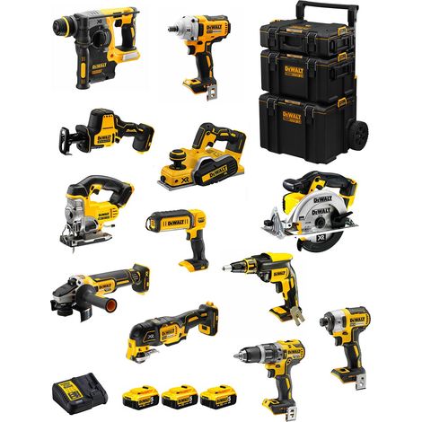 DeWALT Kit DWK1200 (DCD796+DCH273+DCG405+DCF887+DCF894+DCS331+DCS391+ DCS355+DCP580+DCS369+DCL050+DCF620+3x5,0Ah+DCB115+Caddy) (1/5)
