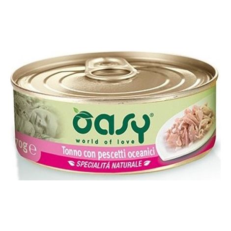 OASY Scatoletta 150 gr Tonno con pescetti oceanici (1/4)