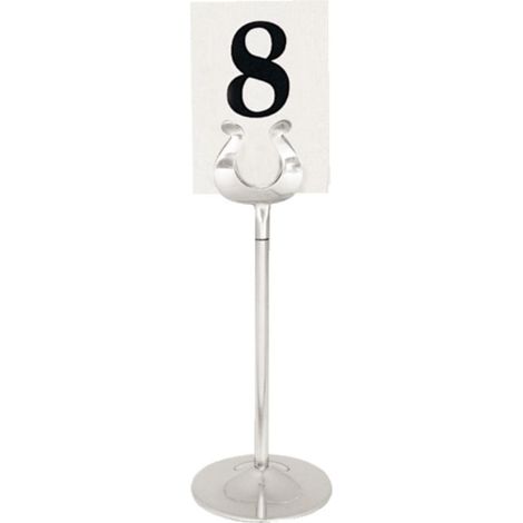 Support inox pour numéro de table - Olympia - 205 mm
