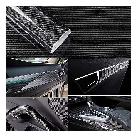 Carbon Vinyl Film Car Protection Protection for Car, Motorcycles, Mice, Motorcycle Helmets, Controllers (6D Black 150 x 30 cm) (1/4)