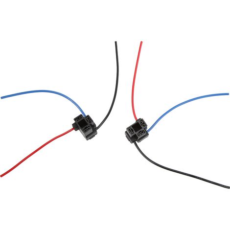 2 pièces Douilles Phares H4 avec Connecteurs Câblage Noir pour Camions et Voitures (1/5)