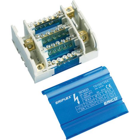 Blocco di distribuzione quadripolare TD100/125A (1/4)