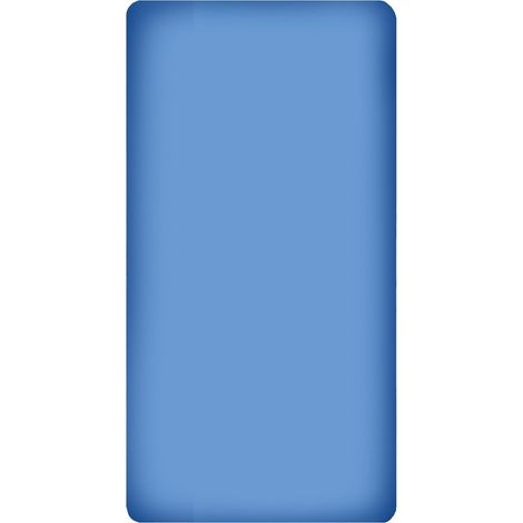 KLULK Lenzuolo Sotto Con Angoli Elasticizzati Singolo 100% Cotone Blu Cobalto 90 x 200 + 27 Cm Made In Italy 1 posto (1/5)