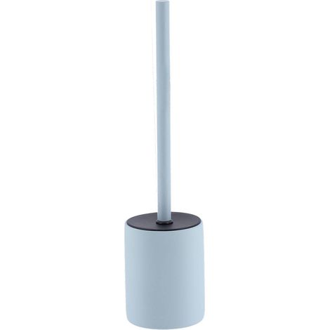 Toilettenbürste aus steinzeug mit rubber-effekt - hellblau - Tendance (1/2)