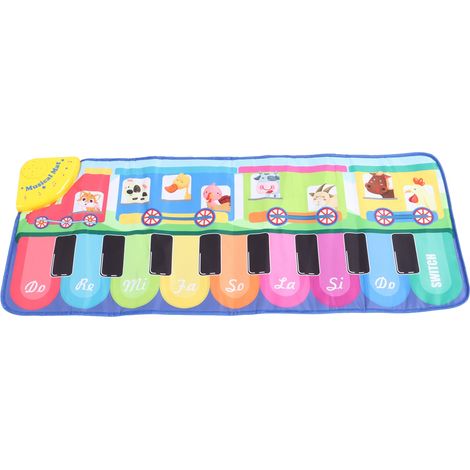 Tapis musical pour bébé animal, éducatif, antidérapant et imperméable, idéal pour l'éveil des tout-petits. Tapis de sol piano pour tout-petits. (1/5)