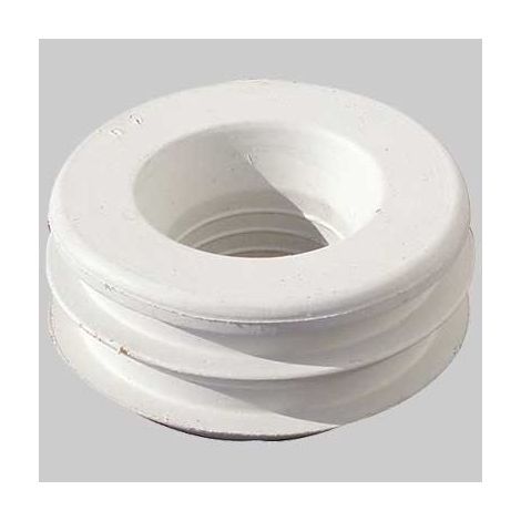MORSETTO PER WC IN GOMMA BIANCA 50 x 26