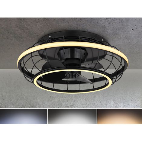 LED Deckenleuchte LEONHARD mit Ventilator & Fernbedienung, dimmbar, Ø 50cm (1/5)
