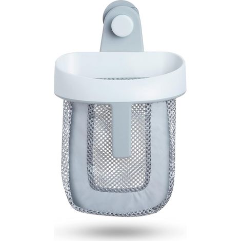 Filet de rangement pour jouets de bain pour enfants, sac suspendu étanche pour égoutter les jouets, sac de salle de bain avec ventouse pour bébé (1/5)