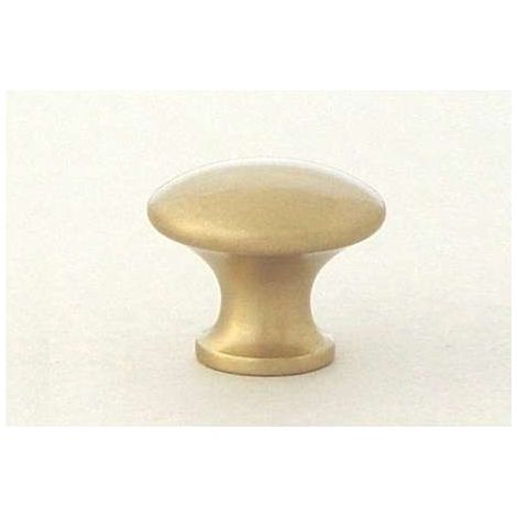 Pomolo piatto in ottone anticato Ø 27 mm.