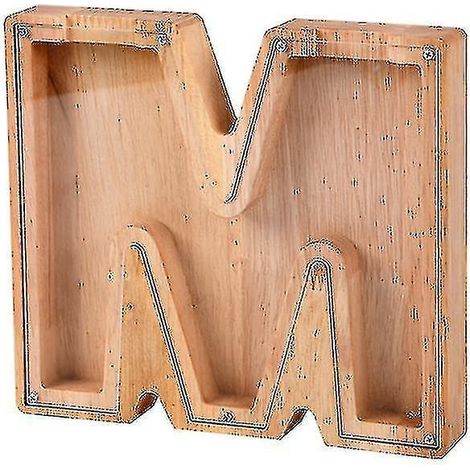 Sparschwein aus Holz mit dem Alphabet - Buchstaben - Kinder-Sparschwein