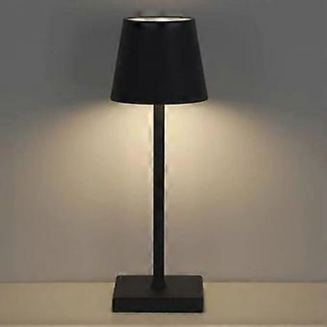 Lampada da tavolo senza fili, ricaricabile tramite USB con controllo touch, luce calda 3000K, ideale per camera da letto, soggiorno o ristorante. (1/4)
