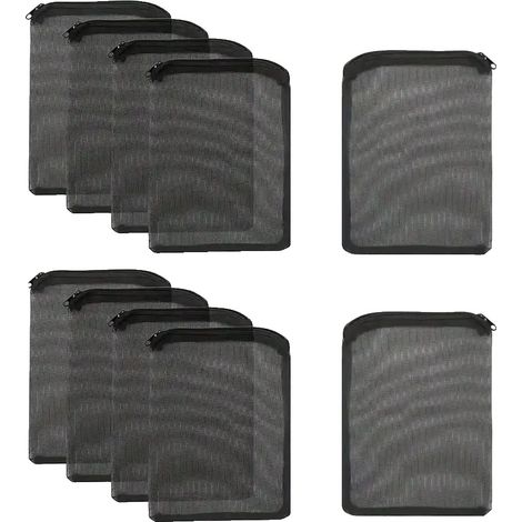 Sacchetti filtro, rete resistente, cerniera sicura, 10 pezzi, 5,91 x 7,87 pollici (1/2)