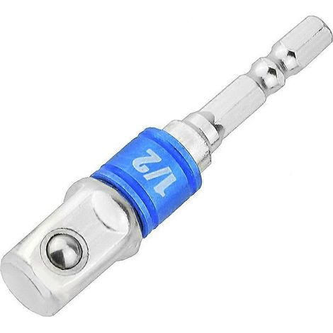 Jeu de 3 adaptateurs pour douilles : douilles hexagonales à impact, douilles à tête carrée 1/2", douilles 3/8", douilles électriques 1/4". (1/4)