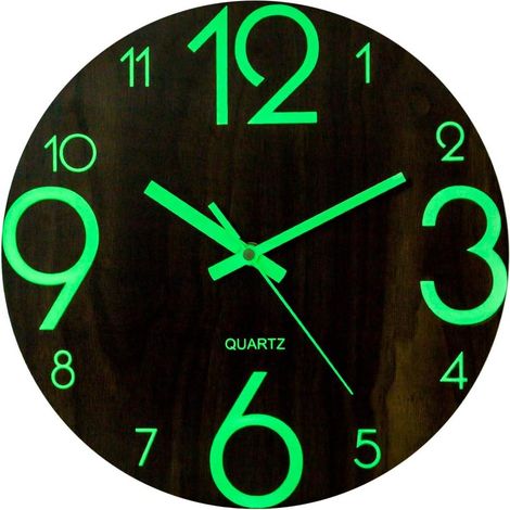 Horloge murale décorative moderne et silencieuse, grand cadran de 30 cm (1/5)