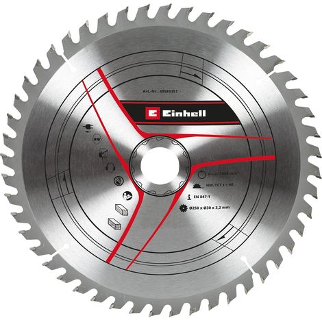 Lame scie circulaire carbure Ø 250 x 30 x 3,2 mm, 48 dents (1/5)