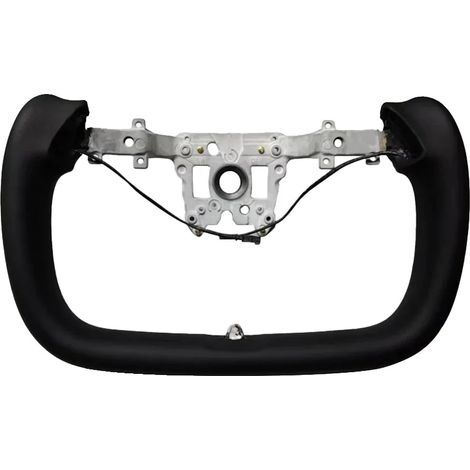 Volante, material de cuero, función de calefacción, negro. (1/2)