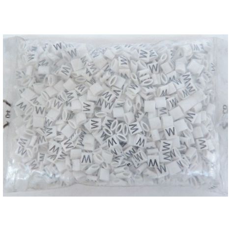 Bague de repérage blanche ovale (blister de 1000) pour cable Ø 2.3-3.4mm montage sans outil SES STERLING 03620005001W