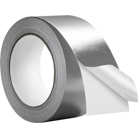 Ruban adhésif isolant en fibre de verre et feuille d'aluminium (épaisseur 5,9 mil), haute température, pour conduits métalliques, 1 paquet (1/4)