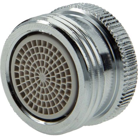 tecuro Aufnahme Adapter Übergangsstück M22 x 1 IG mit Strahlregler x 3/4 Zoll AG, MS hochglanzverchromt