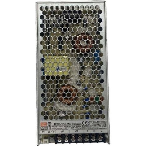 MW MEAN WELL RSP-150-24 Alimentatore Led 150W 24V 6,3A Senza Ventola Input 220V e 110V