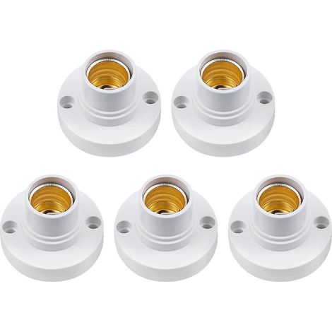 Lot de 5 douilles E14, douilles à vis E14 pour ampoules de plafond, douilles en plastique, cadeau d'anniversaire (1/5)