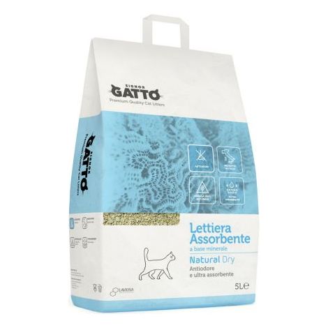 LETTIERA IGIENICA 'NATURAL DRY' 5 lt