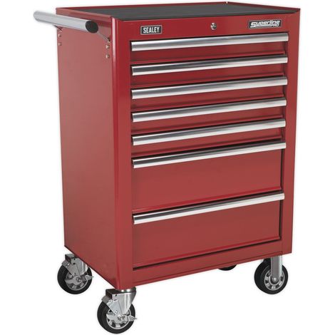 Sealey Rollcab 7 Drawer with Ball-Bearing Slides - Red AP26479T