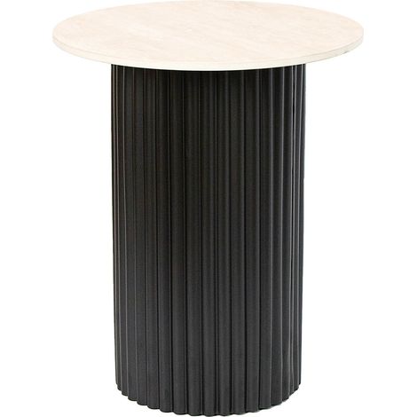 Ad Trend Tavolino Ferro e Ceramica Crema D 41 Cm H 48 Cm – Tavolino Design Moderno Arredo Casa (1/2)