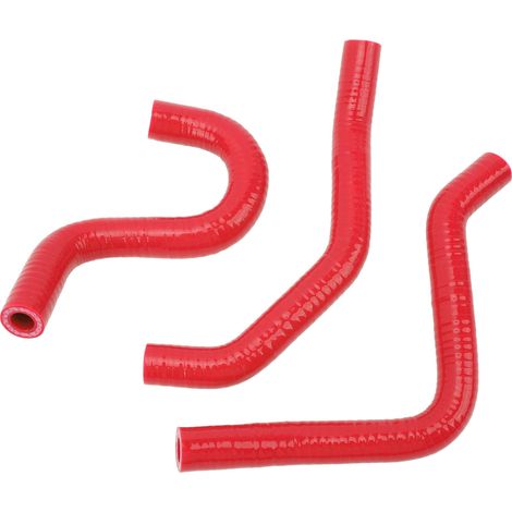 Tuyau Radiateur Moto 3 Pièces Silicone Épaissi Résistant Haute Température Conduit Liquide de Refroidissement Pour CR80R CR85R Rouge (1/5)