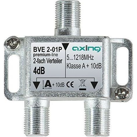 Axing splitter distributeur repartiteur 2 voies sorties pour FM CATV télévision numérique par câble 5-1218MHz - BVE