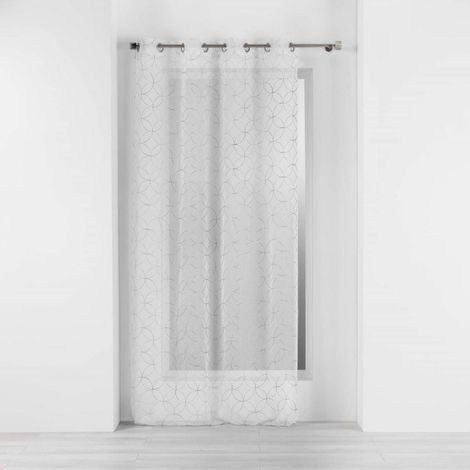 Gardine mit Ösen für Wohnzimmer OLYMPIA, gestrickt, 140 x 240 cm
