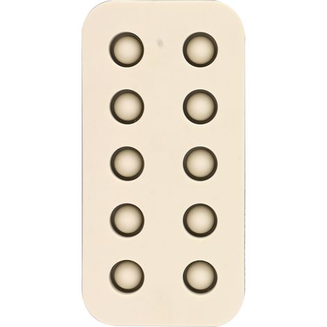 Silikonformen für Impfbecher für Bienenköniginnen, Wachs, Form zur Herstellung von Impfbechern für Bienenköniginnen, 2-reihig, 96 x 48 x 14 mm (1/5)
