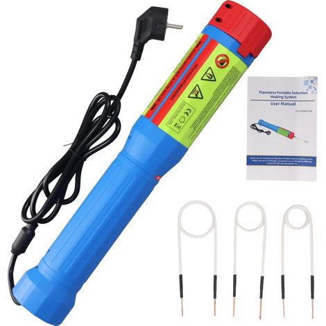 Outil de chauffage par induction, puissance de 1400W, plusieurs bobines incluses, 1400W, Prise EU (1/2)