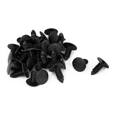 8mm x 6mm Trou Voiture Plastique Bumper Aile Sapin Clips Rivets Fastener (1/2)