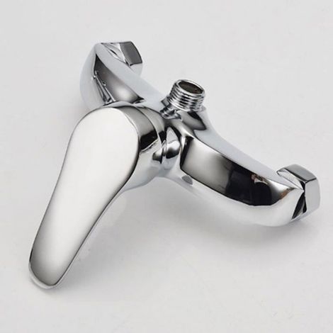 Mitigeur De Douche - Mitigeur De Baignoire - Laiton Chromé Argent - Pour Salle De Bain - 1 Pièce (1/4)