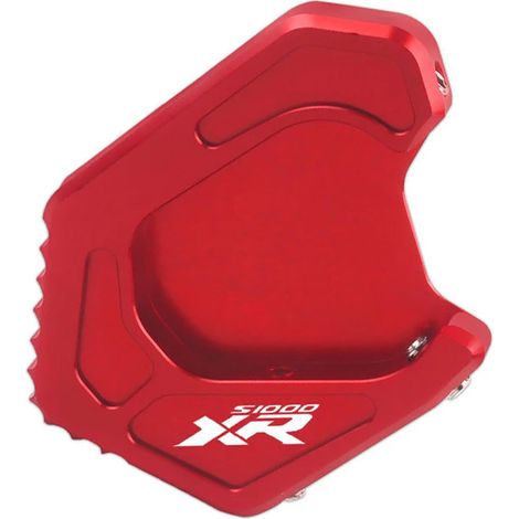 (Rouge) 2021 Compatible avec BMW S1000XR 2020 2021 2022 Moto Béquille latérale CNC Extension de béquille, plaque de support agrandissante maxpower (1/4)