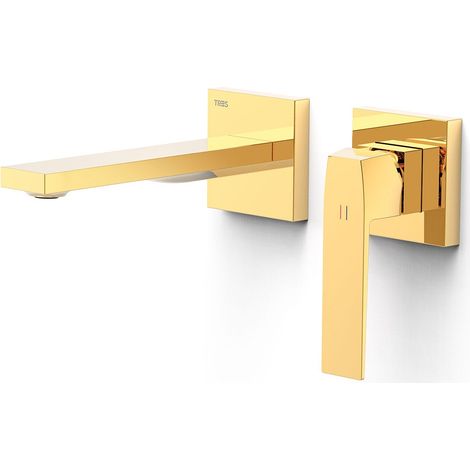 TRES 20230021OR SLIM Pieza Vista para Cuerpo Empotrado De Lavabo Color Oro 24K - ref: 20230021OR