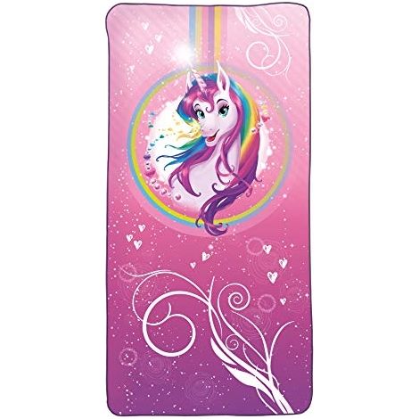ROTH SERVIETTE DE BAIN POUR ENFANT - PORTRAIT DE LICORNE, 60 X 120 CM, PEU ENCOMBRANTE ET À SÉCHAGE RAPIDE. 89240