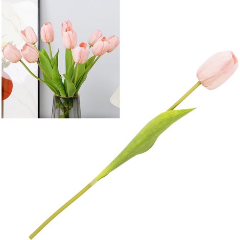 Fleur Tulip Artificielle Écrin Douceur Décorative Faux Tulip à Texture Naturelle pour Décoration Maison/Mariage (1/5)