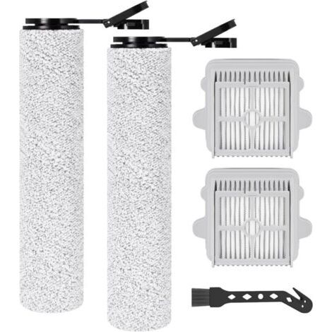 Rouleau de brosse de rechange et Filtre HEPA pour Roborock F25 GT/F25 BX/F25 ACE/F25 RT/F25 LT/F25 ALT/F25/F25 XT/F25 ACE Combo/F25 Combo aspirateur Laveur sans Fil(5 Accessoires) (1/5)