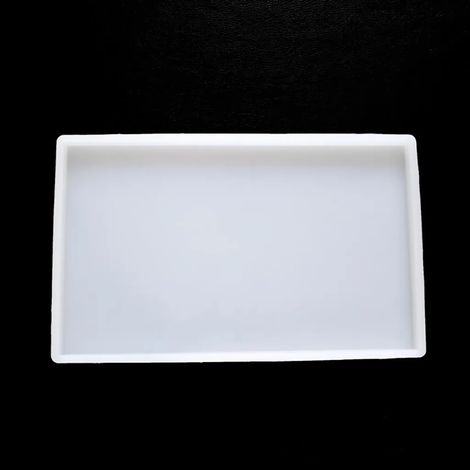 Grand moule en silicone pour plateaux, coulée résine époxy, résine UV, bricolage artisanal, sous-verre, coupe à fruits, fournitures artistiques (1/5)
