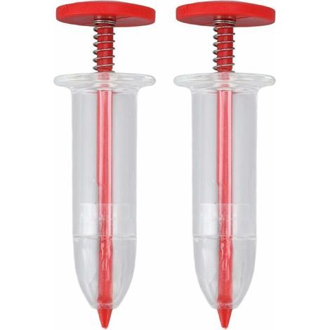 Semoir manuel pour jardinage – 2 pièces, distributeur de graines compact et précis pour semis horticoles