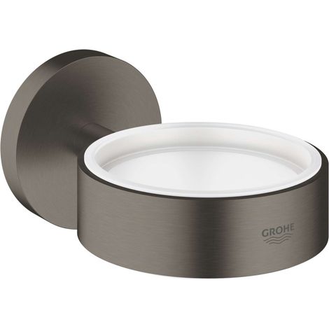 Grohe Essentials - Halter für Becher / Seifenspender, Hard Graphite gebürstet 40369AL1 (1/5)