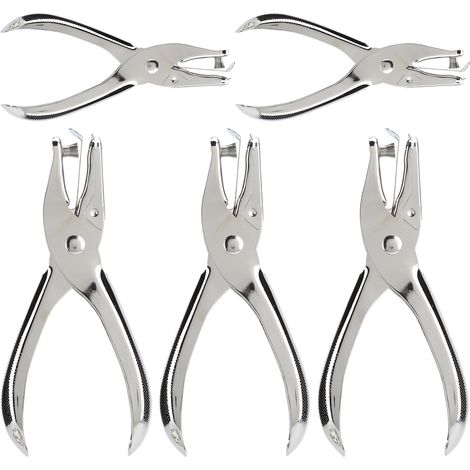 5 Pièces Perforateur Manuel Côté Unique Fournitures de Bureau Scolaire Classique (1/5)