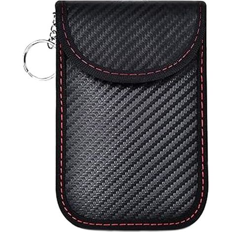 BEBUSINGOTO Signal Blocage Faraday Pochette Sac, Anti RFID Clé Voiture, Sac de Protection de Signal de Clé de Voiture, Pochettes Blocage Signal RFID, pour Clé Voiture (1/5)