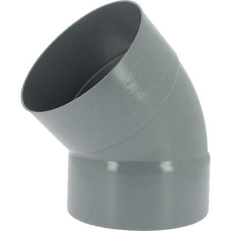 Coude PVC femelle-femelle 45° Ø200 (1/2)