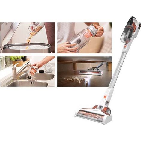 Black & Decker BHFEV1825CP Aspirador Escoba Blanco 72min