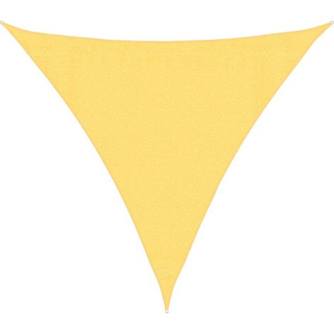 Vela Parasole  Telo Ombra  Parasole a Vela HDPE Triangolare 3,6x3,6x3,6 m Beige (1/4)