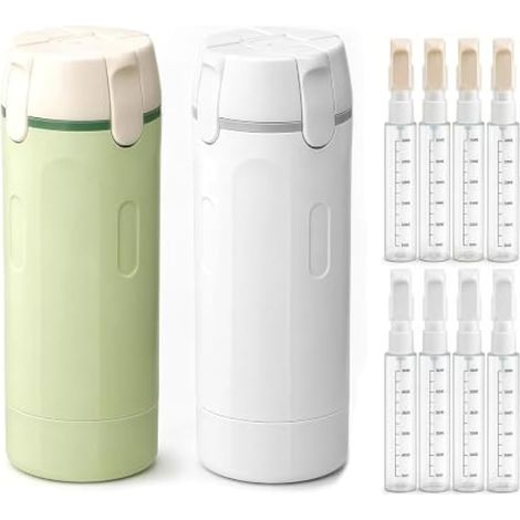 Ensemble distributeur de voyage 4 en 1, 2 pièces (vert/blanc) (1/5)